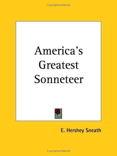 Cover of America's Greatest Sonneteer