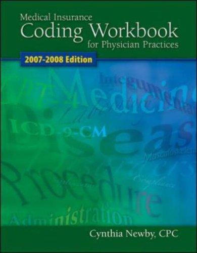 Cover of Medical Insurance Coding Workbook 2007-08
