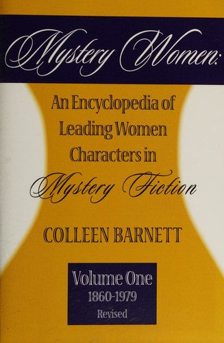 Cover of Mystery Women: An Encyclopedia of Leading Women Characters in Mystery Fiction, 1860-1979