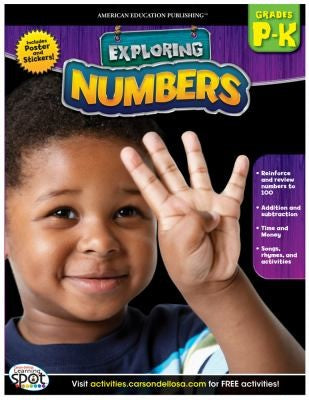 Cover of Numbers, Grades PK - K (Exploring)