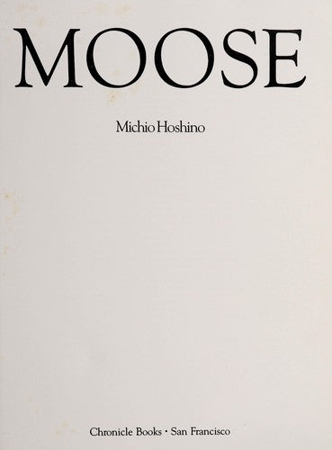 Cover of Moose (English and Japanese Edition)
