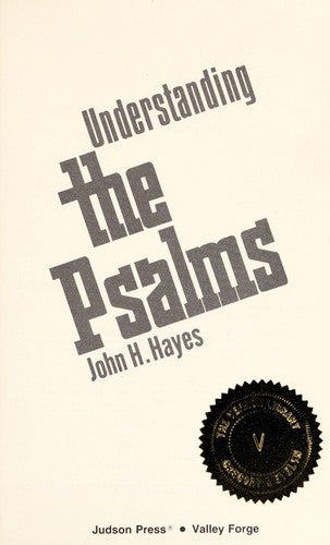 Cover of Understanding the Psalms