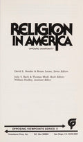 Cover of Religion in America: Opposing viewpoints (Opposing viewpoints series)