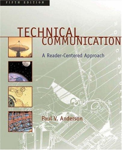 Cover of Technical Communication: A Reader-Centered Approach