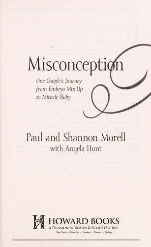 Cover of Misconception: One Couple's Journey from Embryo Mix-Up to Miracle Baby
