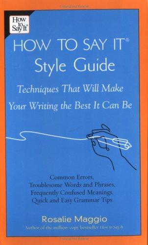 Cover of How to Say It Style Guide