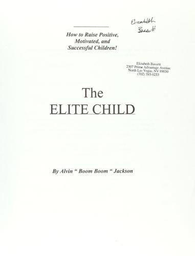 Cover of Elite Child: How to Raise Positive, Successful, and Motivated Children