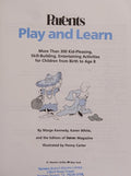 Cover of Play and Learn: More than 300 Engaging and Educational Activities from Birth to Age 8