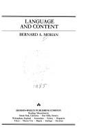 Cover of Language and Content (Second Language Professional Library)
