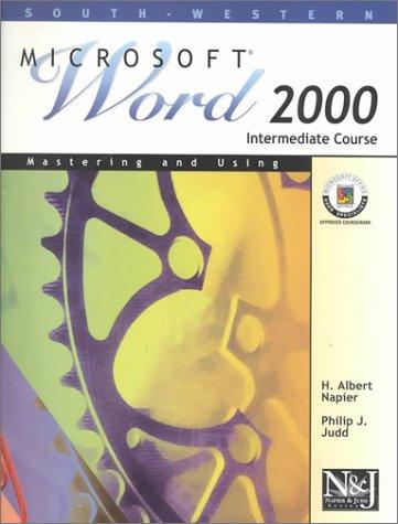 Cover of Microsoft Word 2000 Intermediate Course: Mastering and Using (Napier & Judd Series)