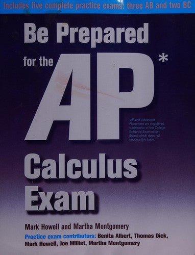 Cover of Be Prepared for the AP Calculus Exam
