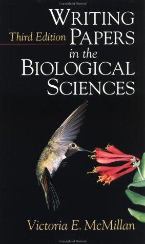 Cover of Writing Papers in the Biological Sciences