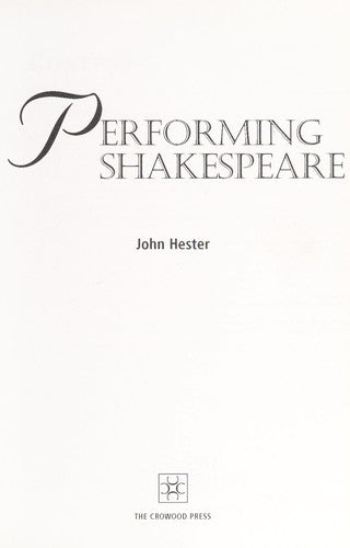 Cover of Performing Shakespeare