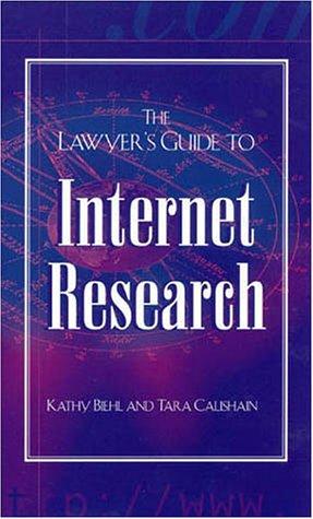 Cover of The Lawyer's Guide to Internet Research
