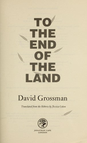 Cover of To The End of the Land
