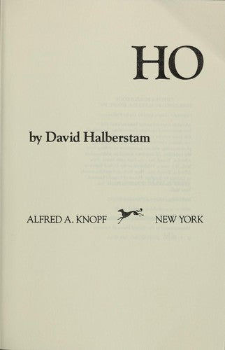 Cover of Ho