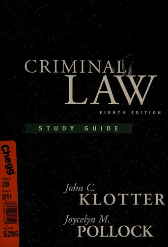 Cover of Criminal Law
