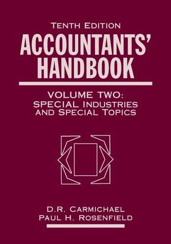 Cover of Accountants' Handbook, Special Industries and Special Topics (Volume 2)