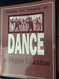 Cover of Dance in Higher Education (FOCUS ON DANCE)