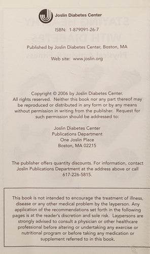 Cover of Staying Healthy with Diabetes: Physical Activity and Fitness