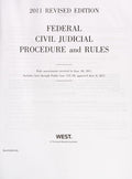 Cover of Federal Civil Judicial Procedure and Rules, 2011 Revised ed.
