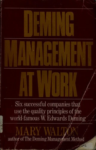 Cover of Deming Management at Work