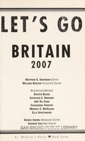 Cover of Let's Go 2007 Britain (LET'S GO BRITAIN AND IRELAND)