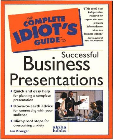 Cover of Complete Idiot's Guide to Successful Business Presentation
