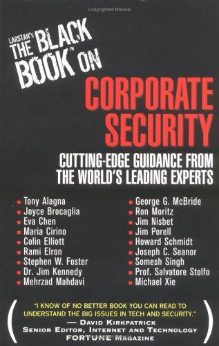 Cover of Larstan's The Black Book on Corporate Security: Cutting-Edge Guidance form the World's Leading Experts (Black Book Series)
