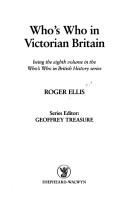 Cover of Who's Who in Victorian Britain (Who's Who in British History)