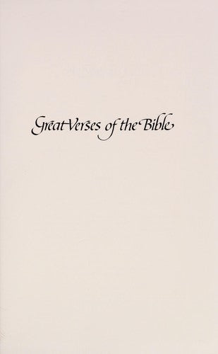 Cover of Great Verses of the Bible