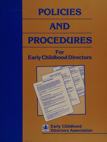 Cover of Policies and Procedures for Early Childhood Directors