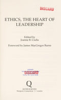 Cover of Ethics, the Heart of Leadership