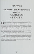 Cover of Memories of Old E.T.
