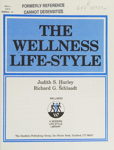 Cover of Wellness Lifestyle (Wellness Series)