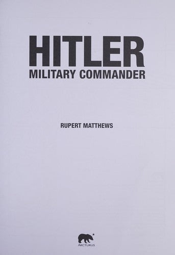 Cover of Hitler: Military Commander