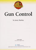 Cover of Gun Control (Hot Topics)