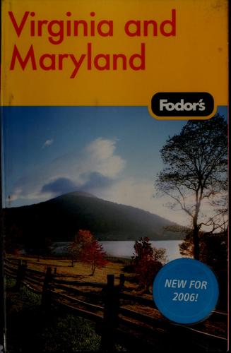 Cover of Fodor's Virginia and Maryland, 8th Edition (Travel Guide)