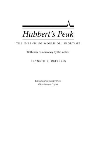 Cover of Hubbert's Peak: The Impending World Oil Shortage - New Edition