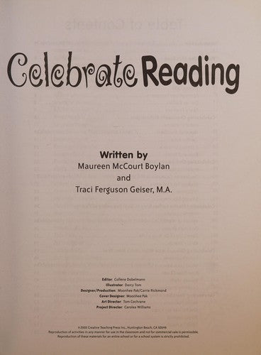 Cover of Celebrate Reading: Teaching Reading Skills Using Multicultural Celebrations, K-3