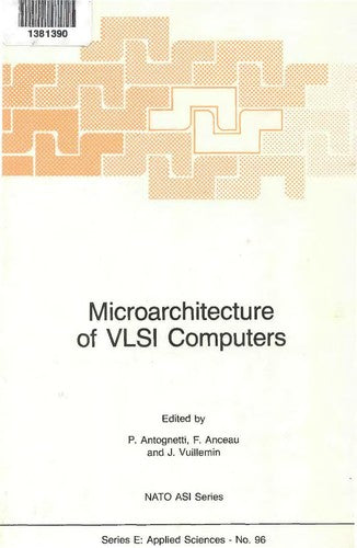 Cover of Microarchitecture of VLSI Computers (NATO Science Series E:, 96)