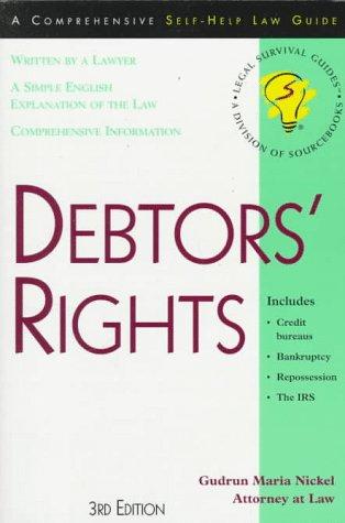 Cover of Debtors' Rights: A Legal Self-Help Guide (YOUR RIGHTS WHEN YOU OWE TOO MUCH)