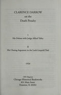 Cover of Clarence Darrow on Capital Punishment