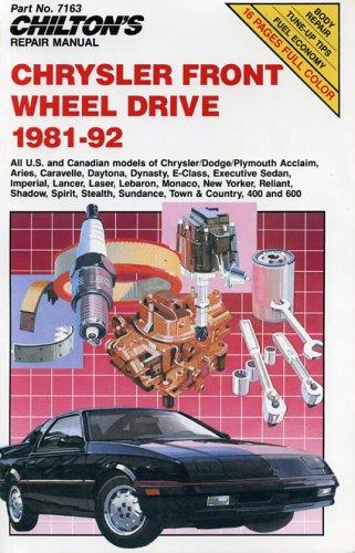 Cover of Chilton's Repair Manual Chrysler Front Wheel Drive 1981-82