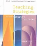 Cover of Teaching Strategies: A Guide To Effective Instruction