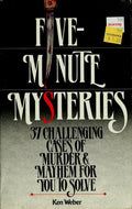 Cover of Five-Minute Mysteries: 37 Challenging Cases of Murder and Mayhem for You to Solve