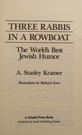 Cover of Three Rabbis in a Rowboat: The World's Best Jewish Humor