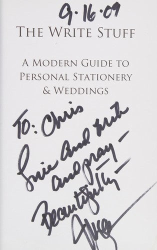 Cover of The Write Stuff A Modern Guide to Personal Stationery & Weddings