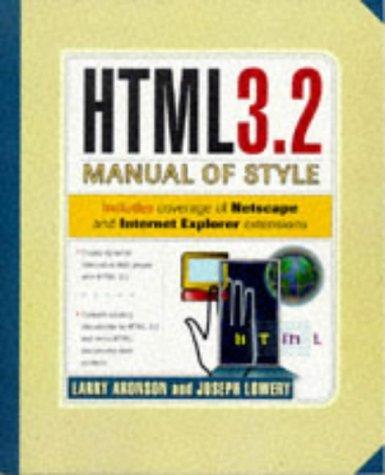 Cover of Html 3.2 Manual of Style (HTMLMANUAL OF STYLE)