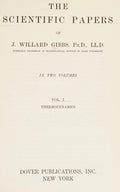 Cover of The Scientific Papers of J.Willard Gibbs, Vol. 1: Thermodynamics
